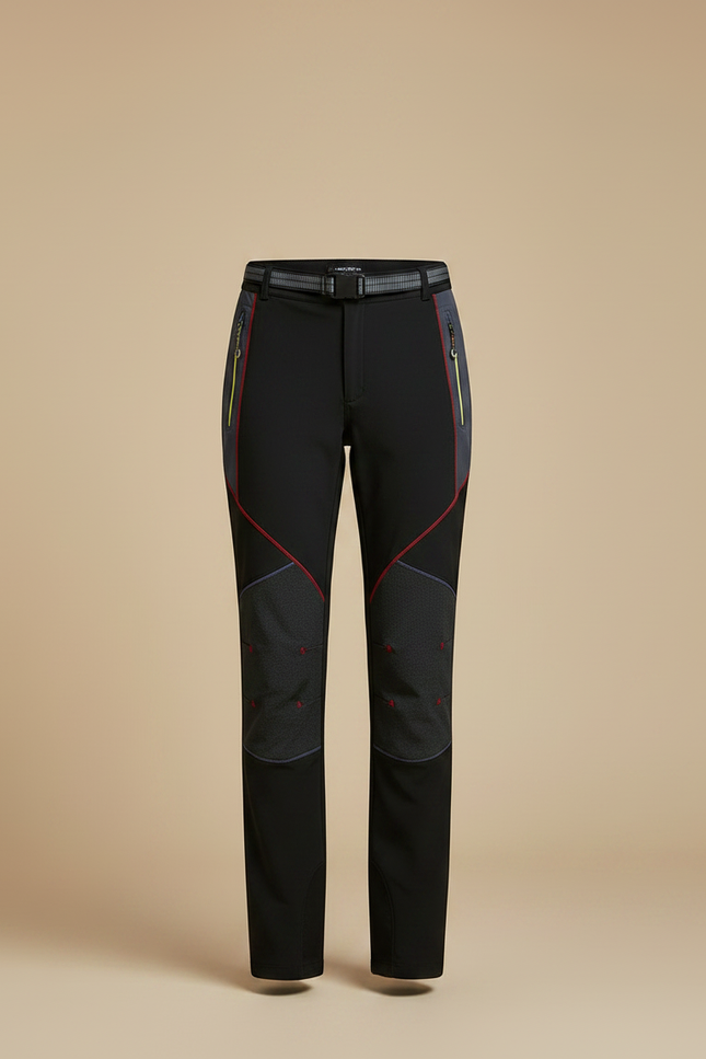 Pantalon Randonnée Noir Ceinture Respirant Femme - Polyester - vue 3