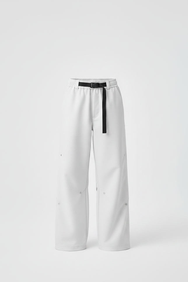 Pantalon Randonnée Blanc Ample Imperméable Unisexe - Polyester - vue 3