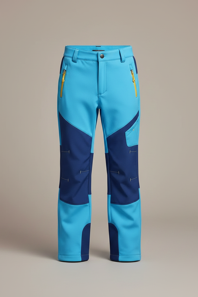 Pantalon Randonnée Enfant Bicolore Bleu Imperméable Léger - Multicolore Polyester - vue 3
