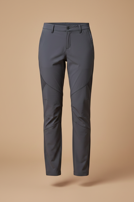 Pantalon Randonnée Gris Anthracite Stretch Femme Léger - Polyester - vue 3
