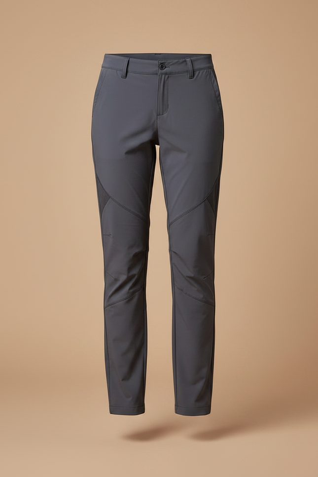 Pantalon Randonnée Gris Anthracite Stretch Femme Léger - Polyester - vue 3