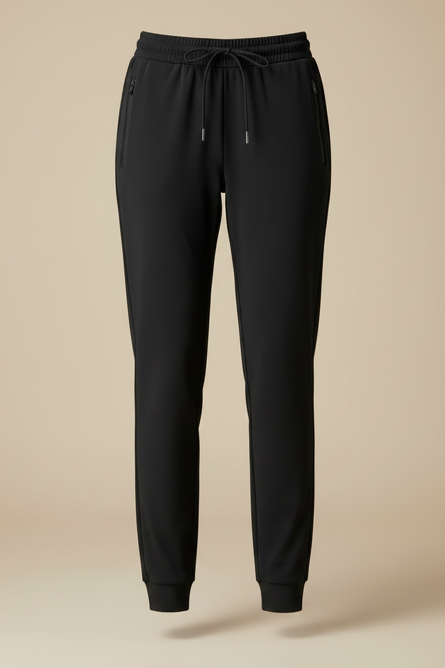 Pantalon Randonnée Noir Fluide Cordon Femme Sport - Polyester - vue 3