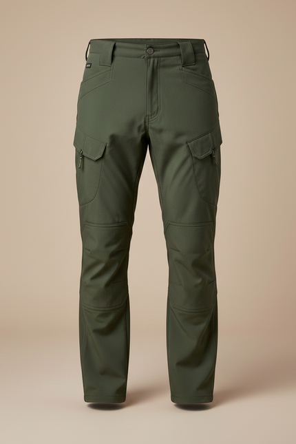 Pantalon Randonnée Vert Militaire Homme Cargo Tactique Imperméable - Polyester - vue 3