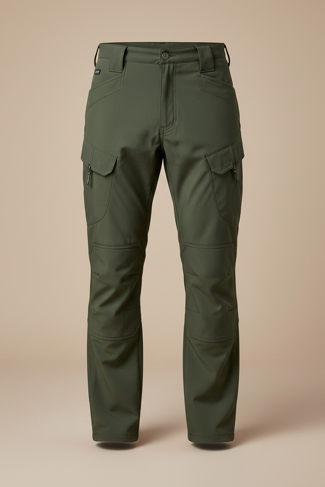 Pantalon Randonnée Vert Militaire Homme Cargo Tactique Imperméable - Polyester - vue 3