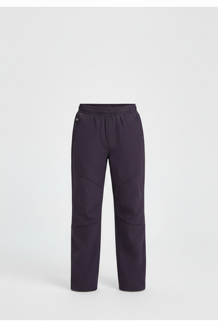 Pantalon Randonnée Violet Enfant Confortable Élastiqué - Gabardine - vue 3