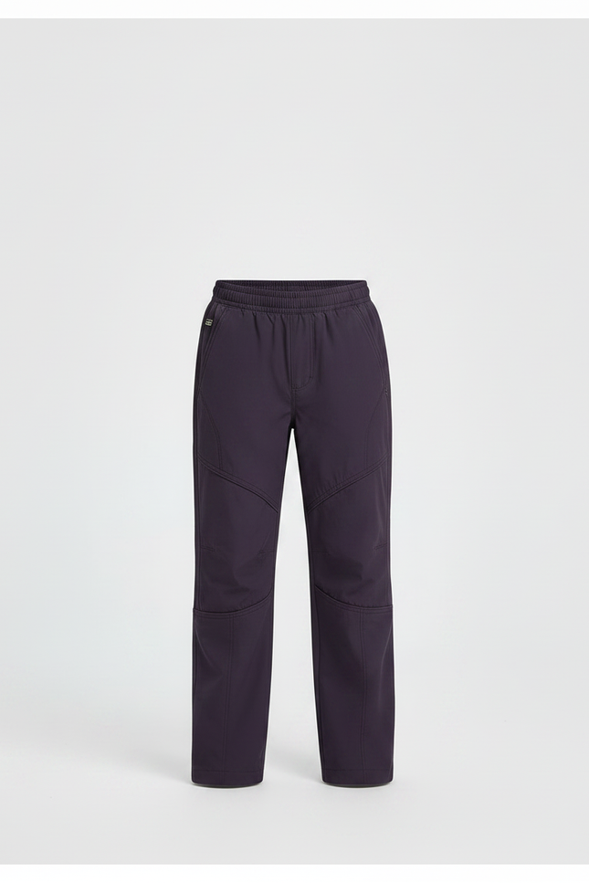 Pantalon Randonnée Violet Enfant Confortable Élastiqué - Gabardine - vue 3