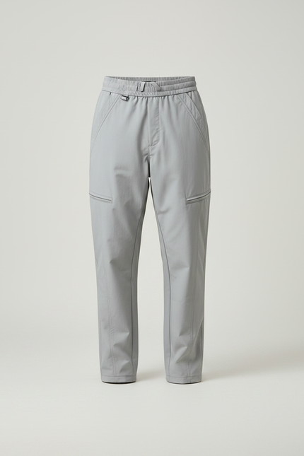 Pantalon Randonnée Gris Homme Léger Confortable Cargo - Polyester - vue 3