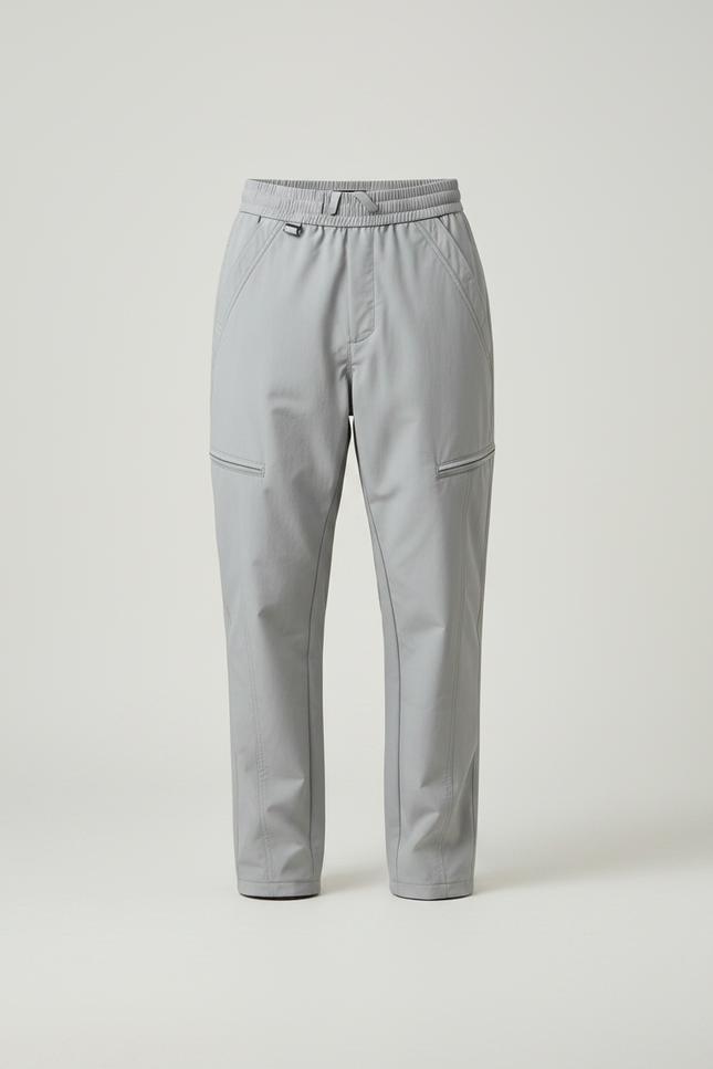 Pantalon Randonnée Gris Homme Léger Confortable Cargo - Polyester - vue 3