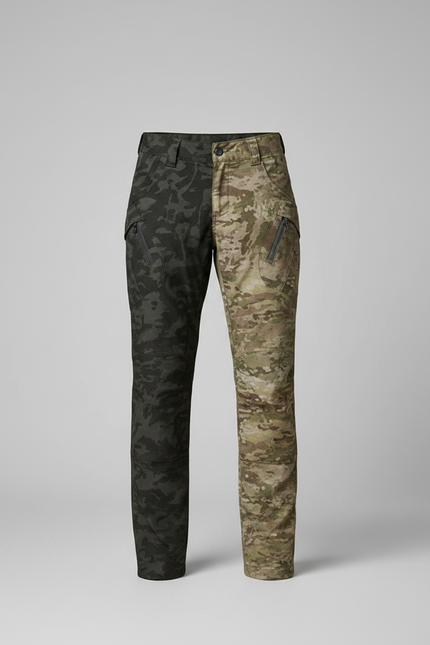 Pantalon Randonnée Camouflage Bicolore Slim Fit Imperméable - Multicolore Polyester - vue 3