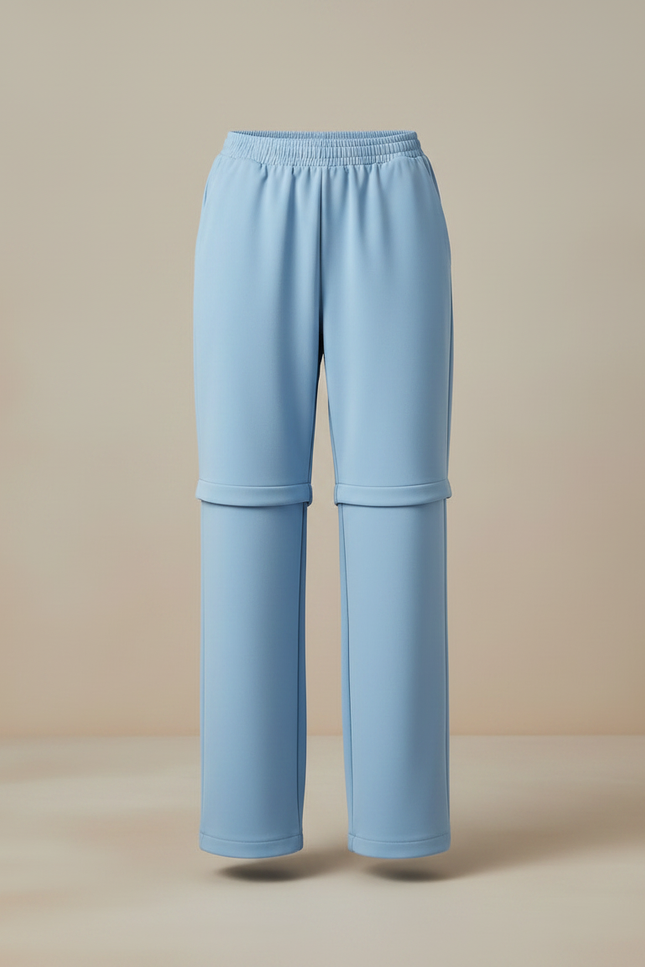 Pantalon Randonnée Convertible Bleu Ample Femme - Polyester - vue 3