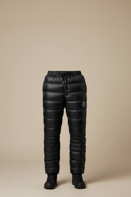 Pantalon Randonnée Noir Duvet Ultraléger Chaud Homme - Polyester - vue 3