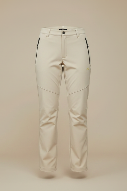 Pantalon Ski De Randonnée Femme - Beige Polyester - vue 3