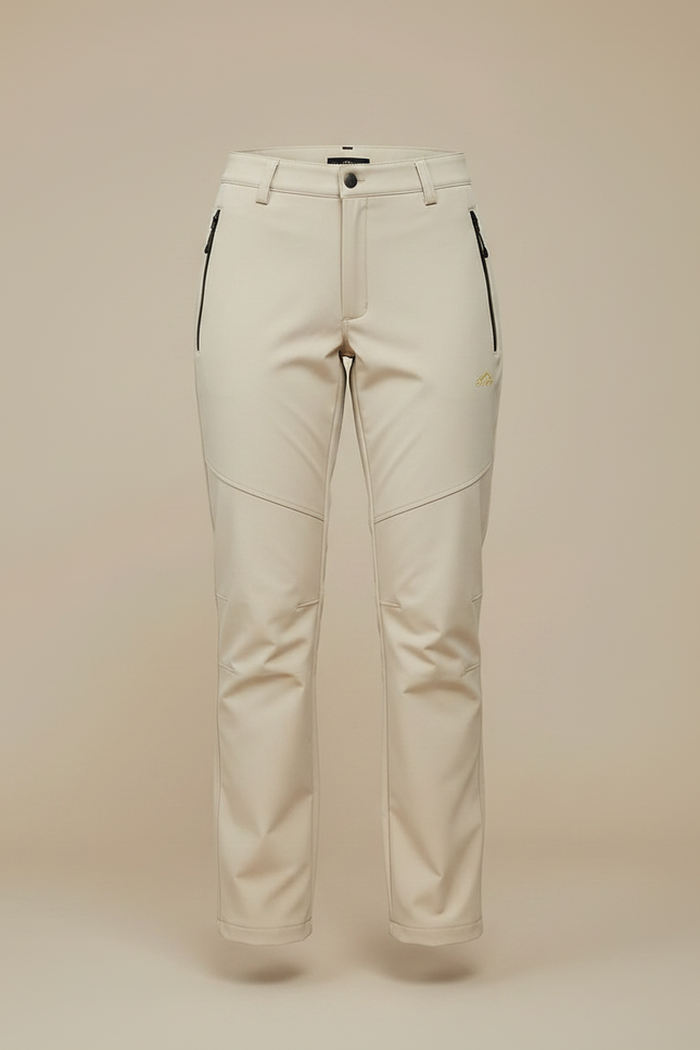 Pantalon Ski De Randonnée Femme - Beige Polyester - vue 3