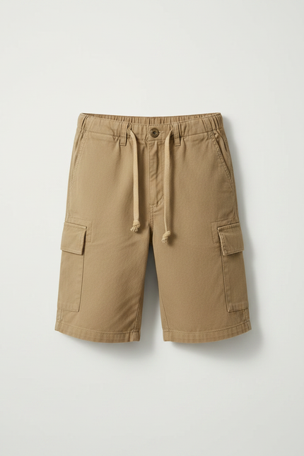 Pantalon Randonnée Kaki Cargo Multi-Poches Enfant - Toile - vue 3