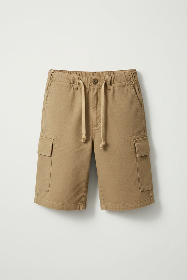 Pantalon Randonnée Kaki Cargo Multi-Poches Enfant - Toile - vue 3