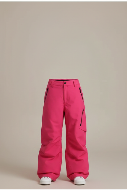 Pantalon Randonnée Rose Ample Imperméable Fille - Polyester - vue 3