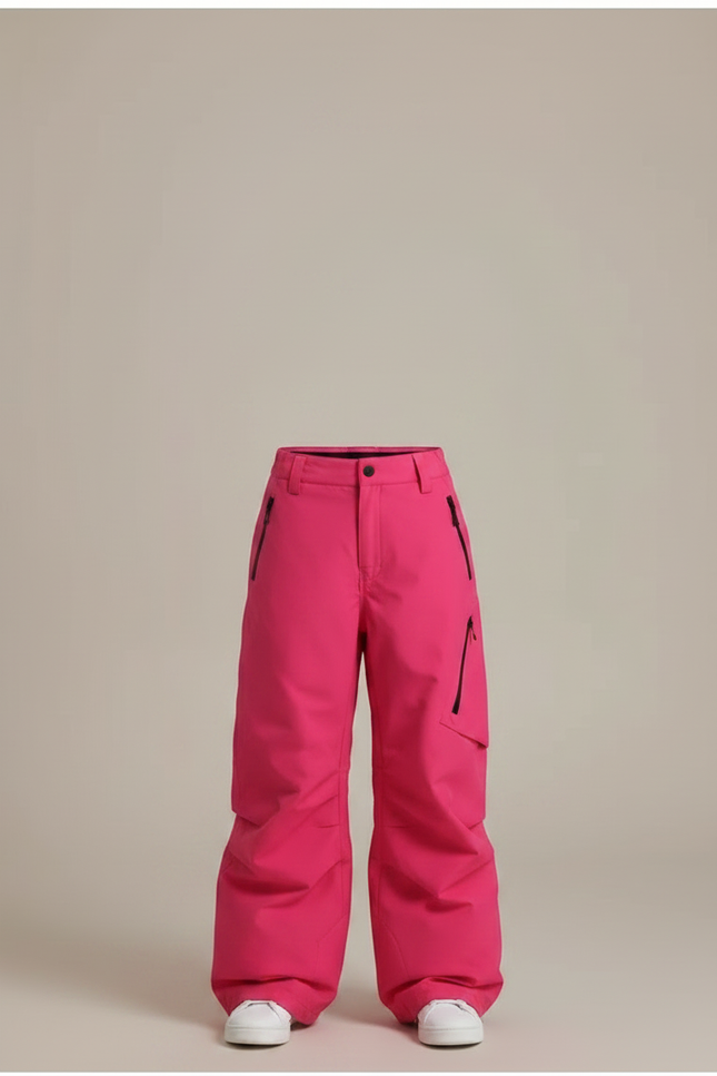 Pantalon Randonnée Rose Ample Imperméable Fille - Polyester - vue 3
