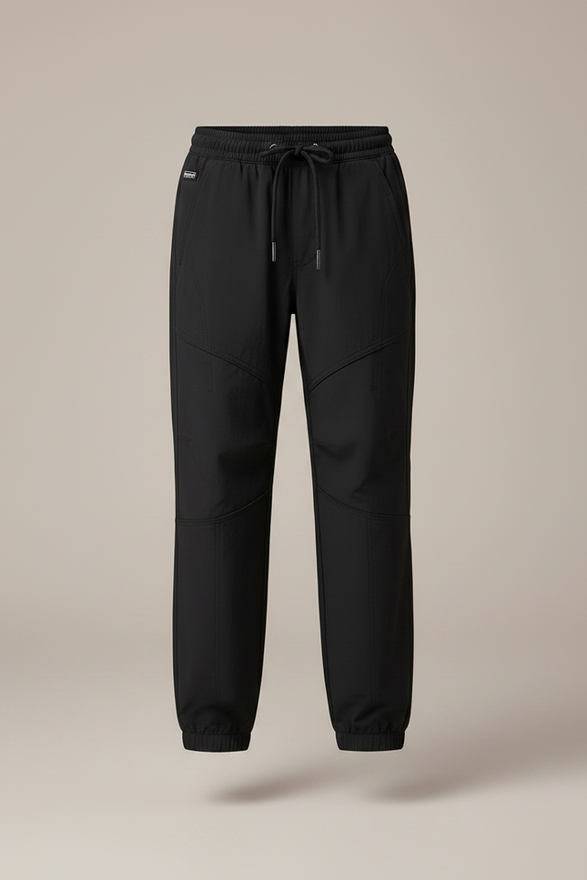 Pantalon Randonnée Noir Enfant Léger Confortable Sport - Polyester - vue 3