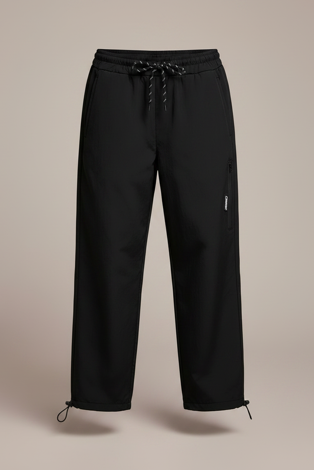 Pantalon Randonnée Noir Enfant Ample Cordon Sportif - Polyester - vue 3
