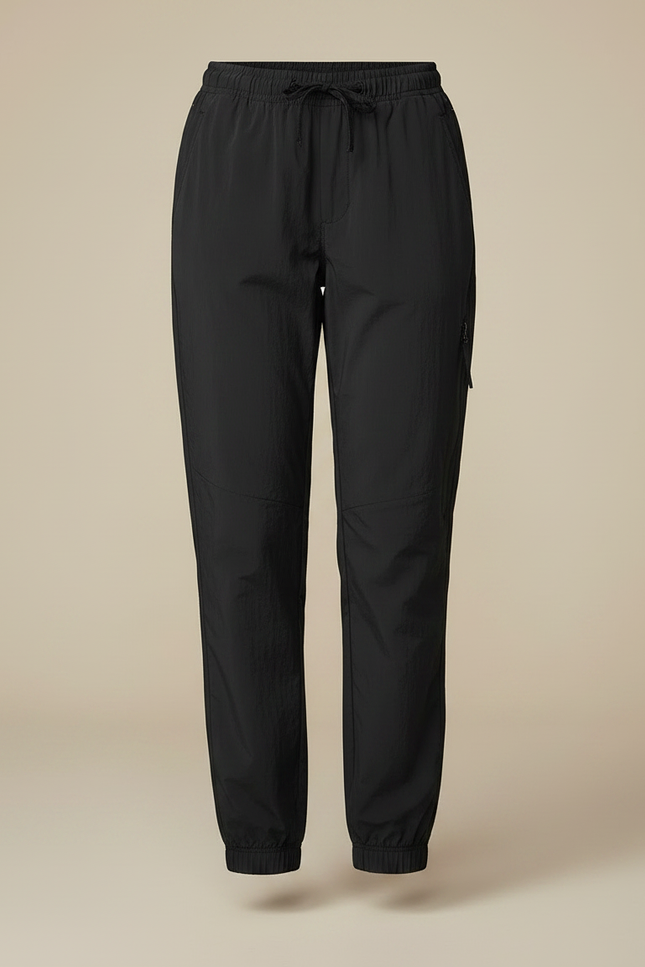 Pantalon Randonnée Noir Léger Cargo Femme - Polyester - vue 3