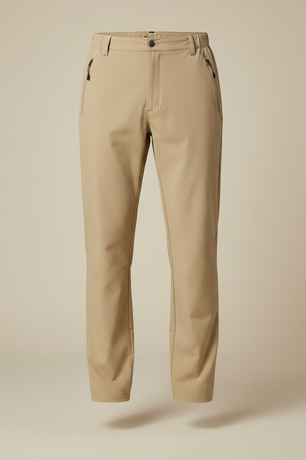Pantalon Randonnée Beige Slim Élastique Séchage Rapide Homme - Polyester - vue 3