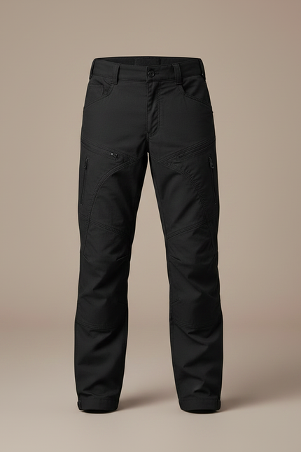 Pantalon Randonnée Noir Enfant Multi-Poches Résistant Léger - Polyester - vue 3