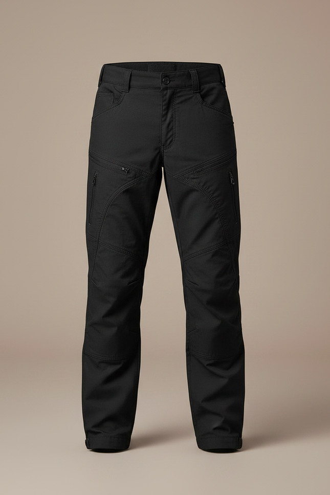 Pantalon Randonnée Noir Enfant Multi-Poches Résistant Léger - Polyester - vue 3