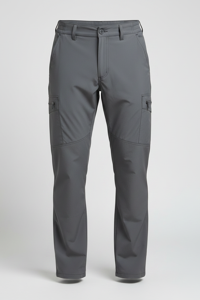 Pantalon Randonnée Gris Homme Cargo Confortable Léger - Polyester - vue 3