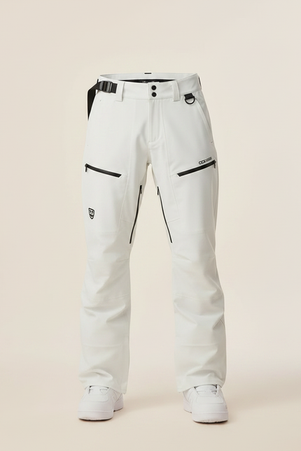 Pantalon Randonnée Blanc Ample Imperméable Zippé Homme - Polyester - vue 3