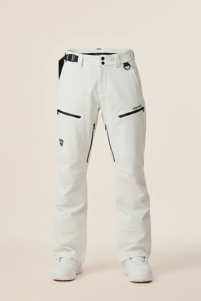 Pantalon Randonnée Blanc Ample Imperméable Zippé Homme - Polyester - vue 3