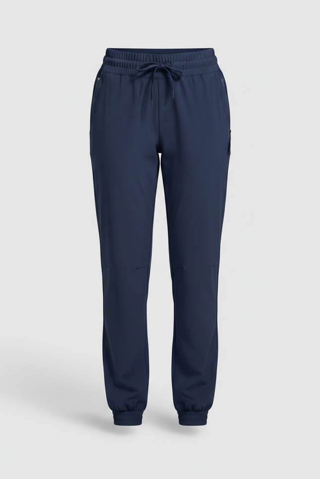 Pantalon Randonnée Femme Léger Respirant Cordon Ajustable - Marine Polyester - vue 3