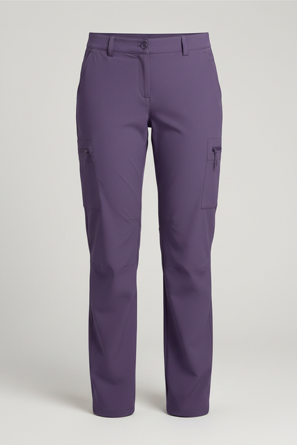Pantalon Randonnée Violet Cargo Léger Femme - Polyester - vue 3
