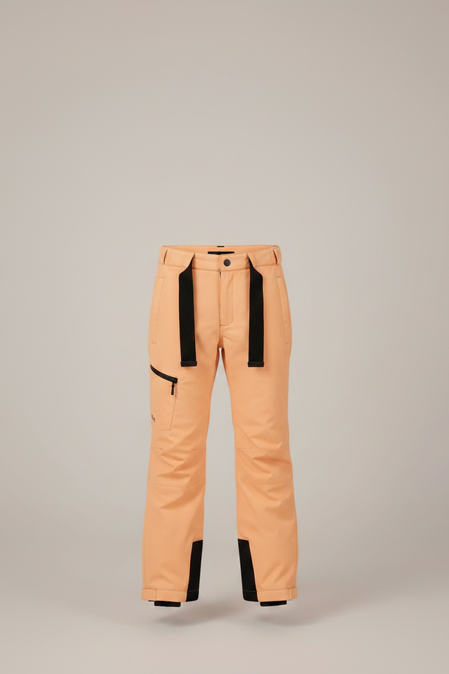 Pantalon Randonnée Orange Bretelles Imperméable Enfant - Polyester - vue 3