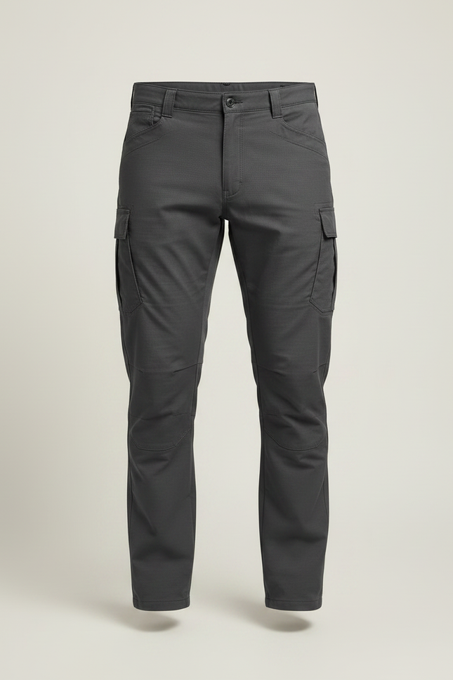 Pantalon Randonnée Homme Gris Cargo Léger Stretch - Polyester - vue 3