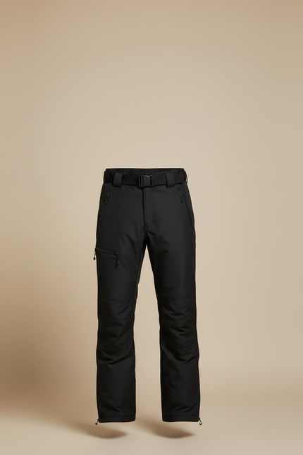 Pantalon Randonnée Noir Bretelles Impermé Homme - Polyester - vue 3