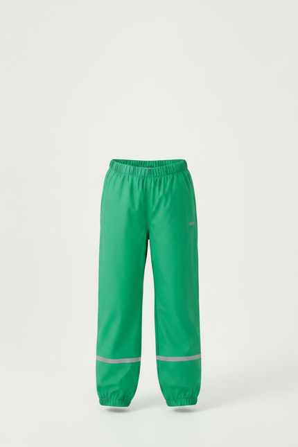 Pantalon Randonnée Vert Enfant Imperméable Réfléchissant Élastique - Polyester - vue 3