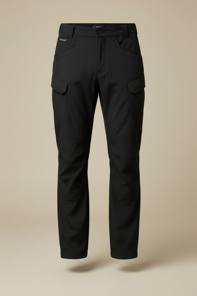 Pantalon Randonnée Noir Cargo Multi-Poches Homme - Polyester - vue 3