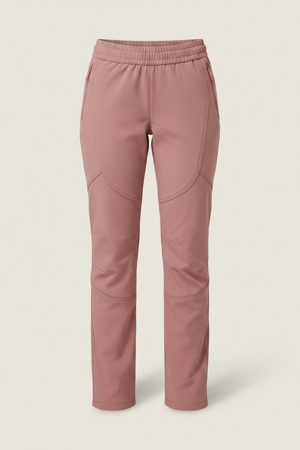Pantalon Randonnée Raquette Femme - Rose Polyester - vue 3