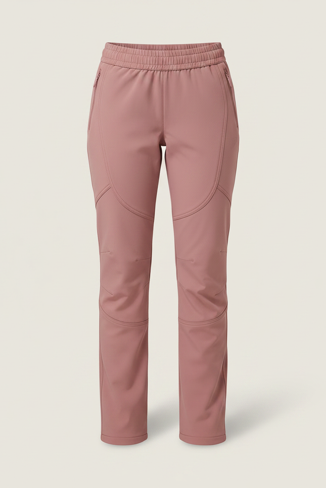 Pantalon Randonnée Raquette Femme - Rose Polyester - vue 3