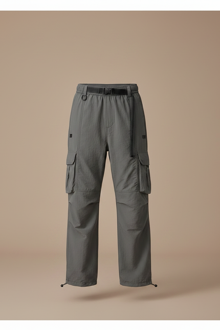 Pantalon Randonnée Gris Cargo Enfant Léger Respirant - Polyester - vue 3