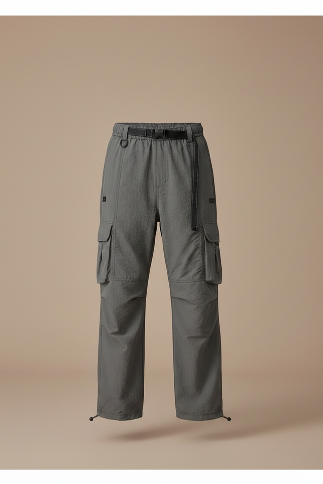 Pantalon Randonnée Gris Cargo Enfant Léger Respirant - Polyester - vue 3