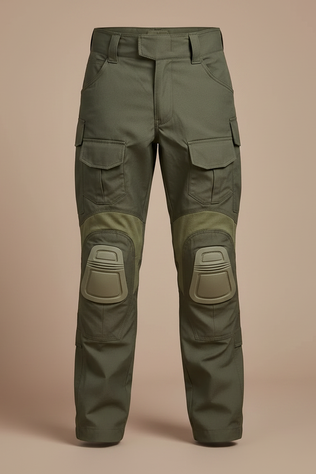 Pantalon Randonnée Kaki Cargo Gen3 Enfant Renforcé - Toile - vue 3