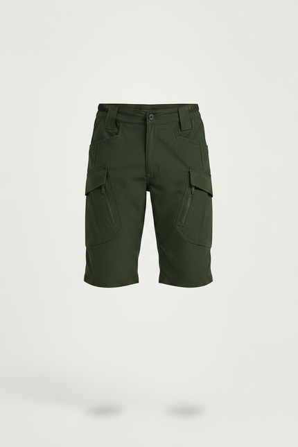 Pantalon Randonnée Vert Olive Cargo Léger Enfant - Kaki Polyester - vue 3
