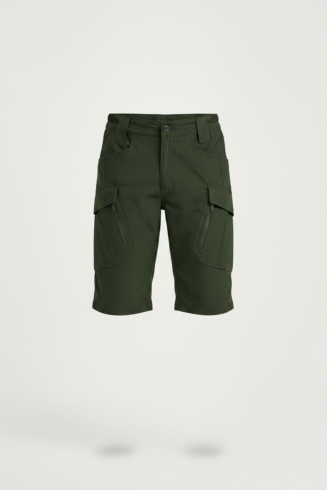Pantalon Randonnée Vert Olive Cargo Léger Enfant - Kaki Polyester - vue 3