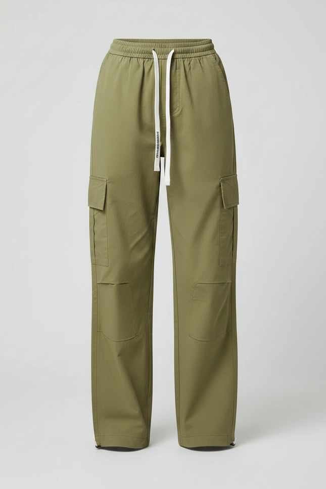 Pantalon Randonnée Kaki Cargo Ample Coton Femme - Polyester - vue 3