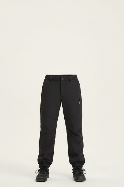 Pantalon Randonnée Noir Enfant Imperméable Fonctionnel Confortable - Polyester - vue 3