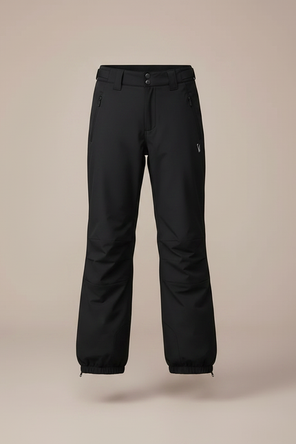 Pantalon Randonnée Noir Imperméable Enfant Hiver - Polyester - vue 3
