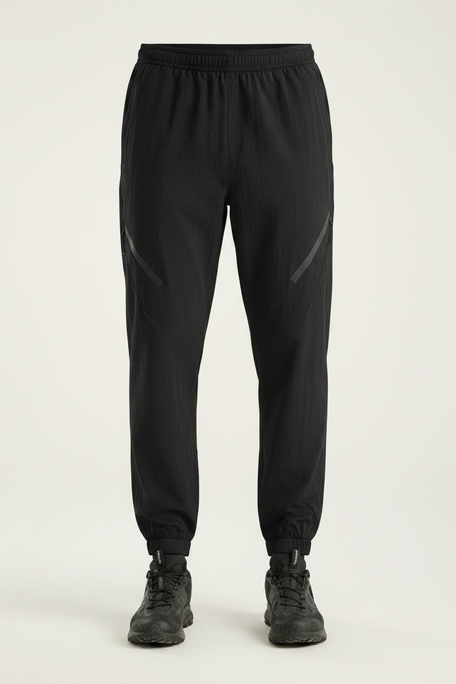 Pantalon Randonnée Noir Léger Jogger Sport Homme - Polyester - vue 3