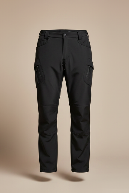 Pantalon Randonnée Noir Homme Polaire Tactique Imperméable - Polyester - vue 3