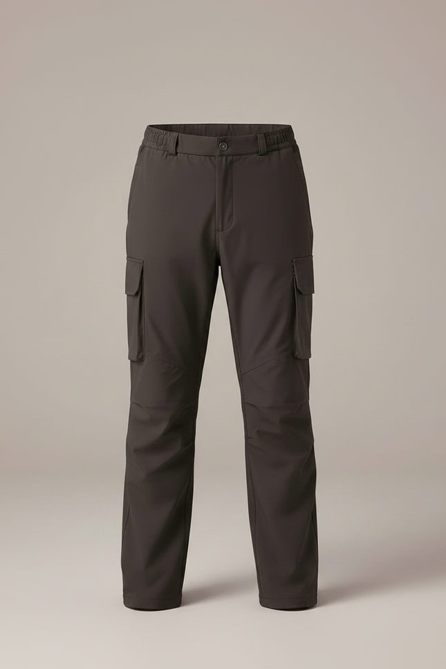 Pantalon Randonnée Garçon Gris Anthracite Cargo Léger - Polyester - vue 3